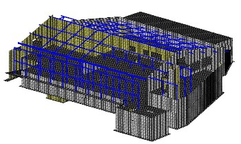 Reitanlage Pozzamanigoni - 3d Modell FEM